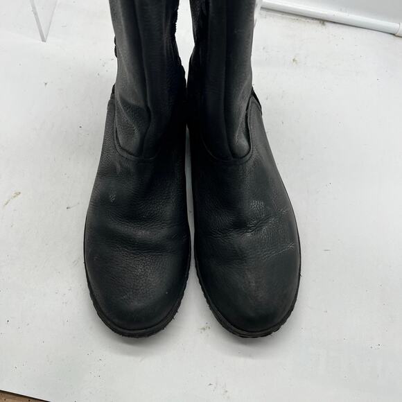 Olukai O Waho Leather Boots Womens 8.5 Black Ankle Western - Picture 8 of 10